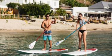 paddleboarding, Cooper Island Beach Club, BV